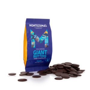 Montezuma Giant Buttons - 74% Dark Chocolate