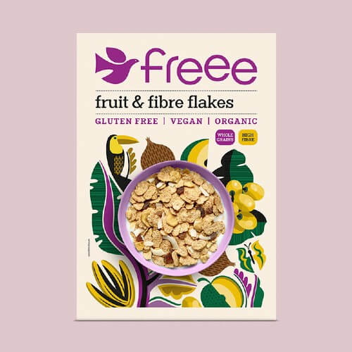Doves Fruit & Fibre Flakes Gluten Free Organic 375g