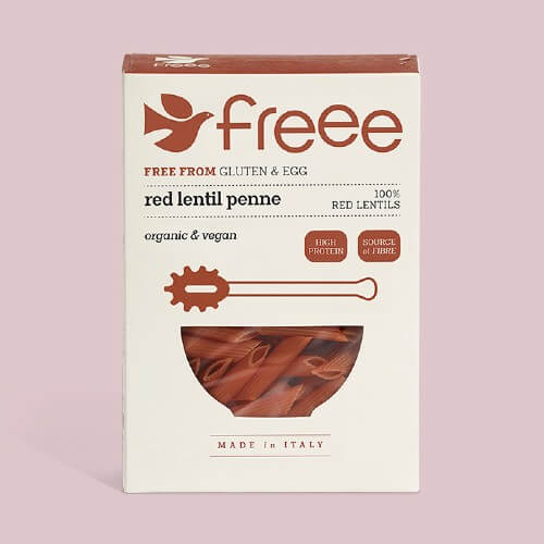 Doves Red Lentil Penne Gluten Free Organic 250g