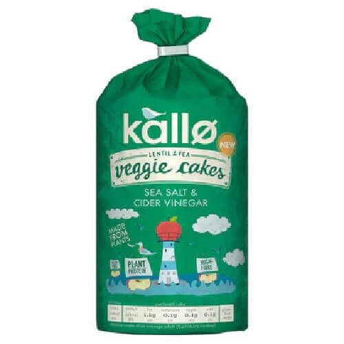 Kallo Salt & Vinegar Veggie Cakes 122g